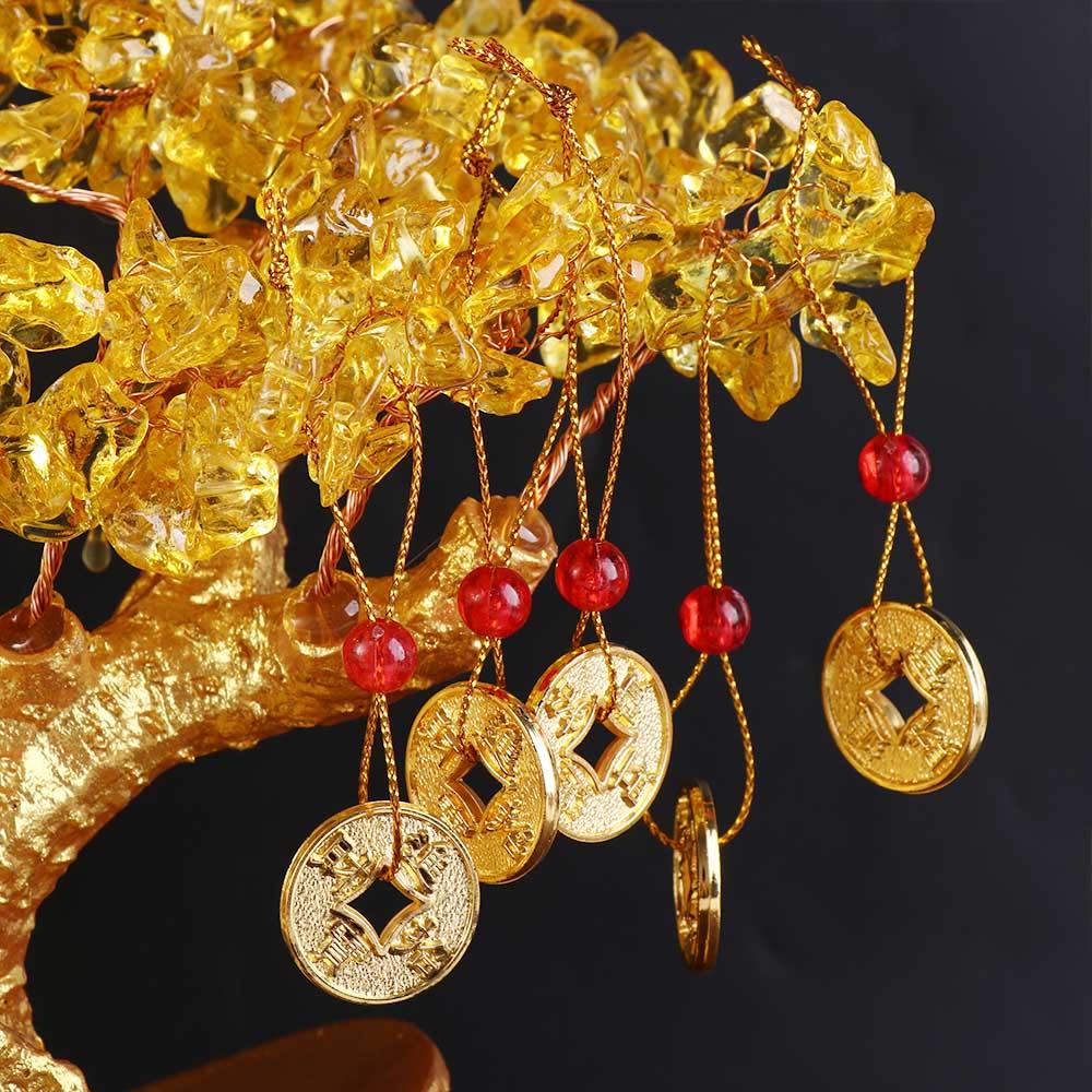 Good Fortune Resin Craft Decorative Articles Money Tree Ornaments Desktop Ornaments Fortune Tree