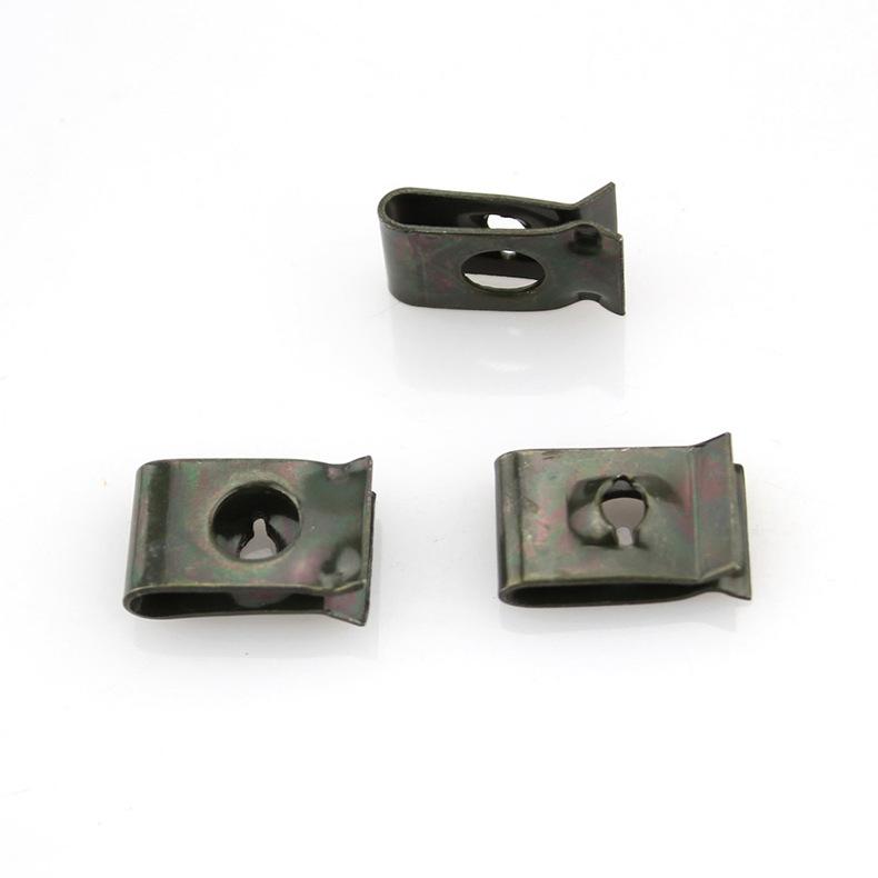 40 шт. Пружинные U-образные металлические зажимы Заклепки Блок Квадратные гайки Отверстие для самореза Клипсы для панелей отделки внутренних дверей Металлические заклепки