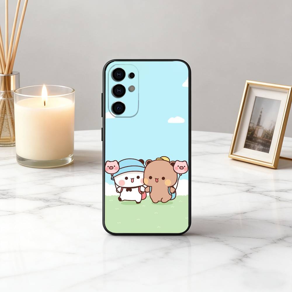 Смешной семейный чехол для телефона B-BUBU D-DUDU-es для Samsung S25, S24, S21, S22, S23, S30, Ultra, S20, Plus, Fe, Lite, Note, 10, Черный чехол