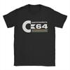 Men's T-Shirts Commodore 64 Vintage Pure Cotton Tee Shirt Short Sleeve Retro Retrocomputing Geek T Shirt Crew Neck Clothing 4XL