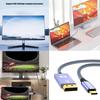 USB C на 1.4 Удлинительный кабель 8K@60Hz 4K@144Hz 2K@165Hz Папа-Папа Пропускная способность 32.4 Гбит/с для Игр Видео