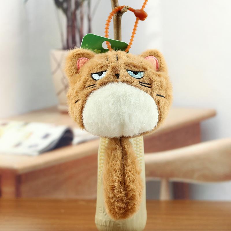 1 шт. Рюкзак для девочки, украшение куклой, милый плюшевый кулон в виде кошки, брелок для сумки для пары, декоративный подарок