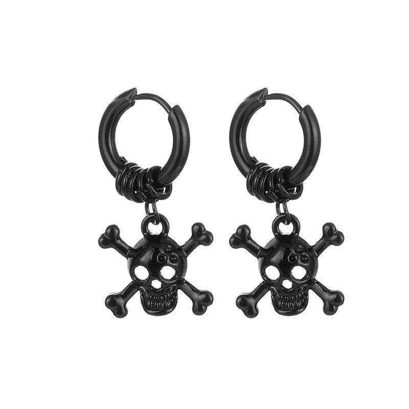 Jewelry For Women Men Hip Hop Piercing Earrings Pendientes Skull Bone Earring Statement Gifts