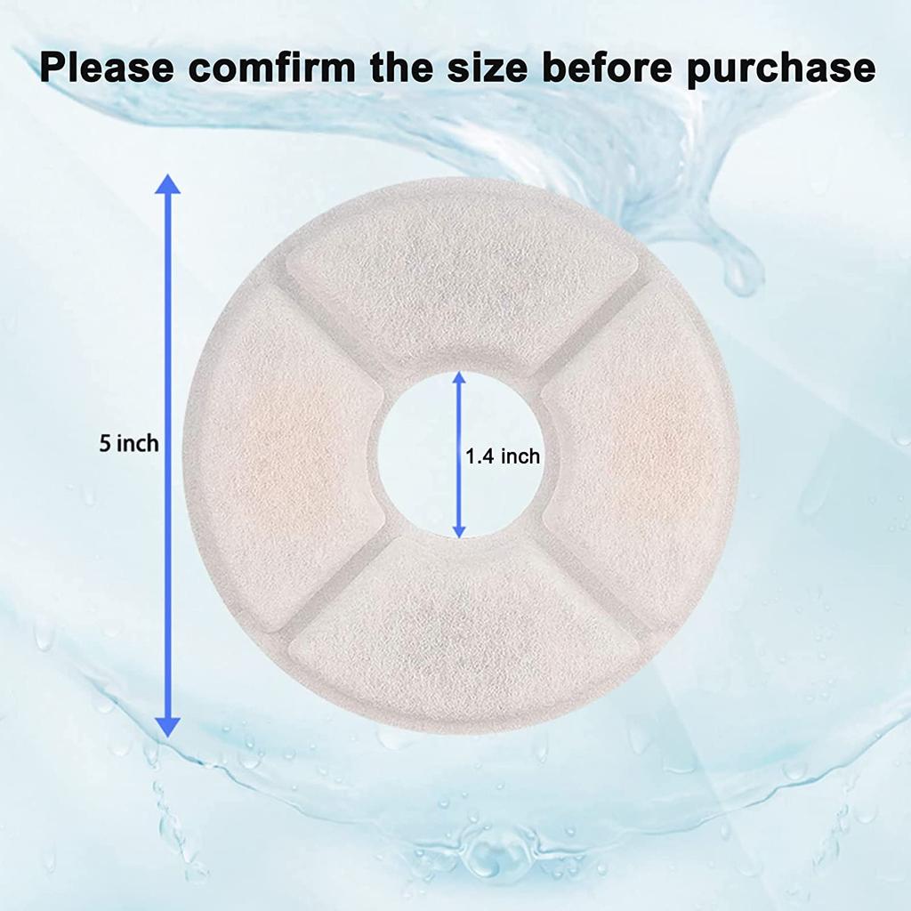 Фильтры для фонтана для кошек, тройная система фильтрации, замена фильтра для фонтана для кошек на 84 унции/2,5 л, автоматический фонтан для кошек