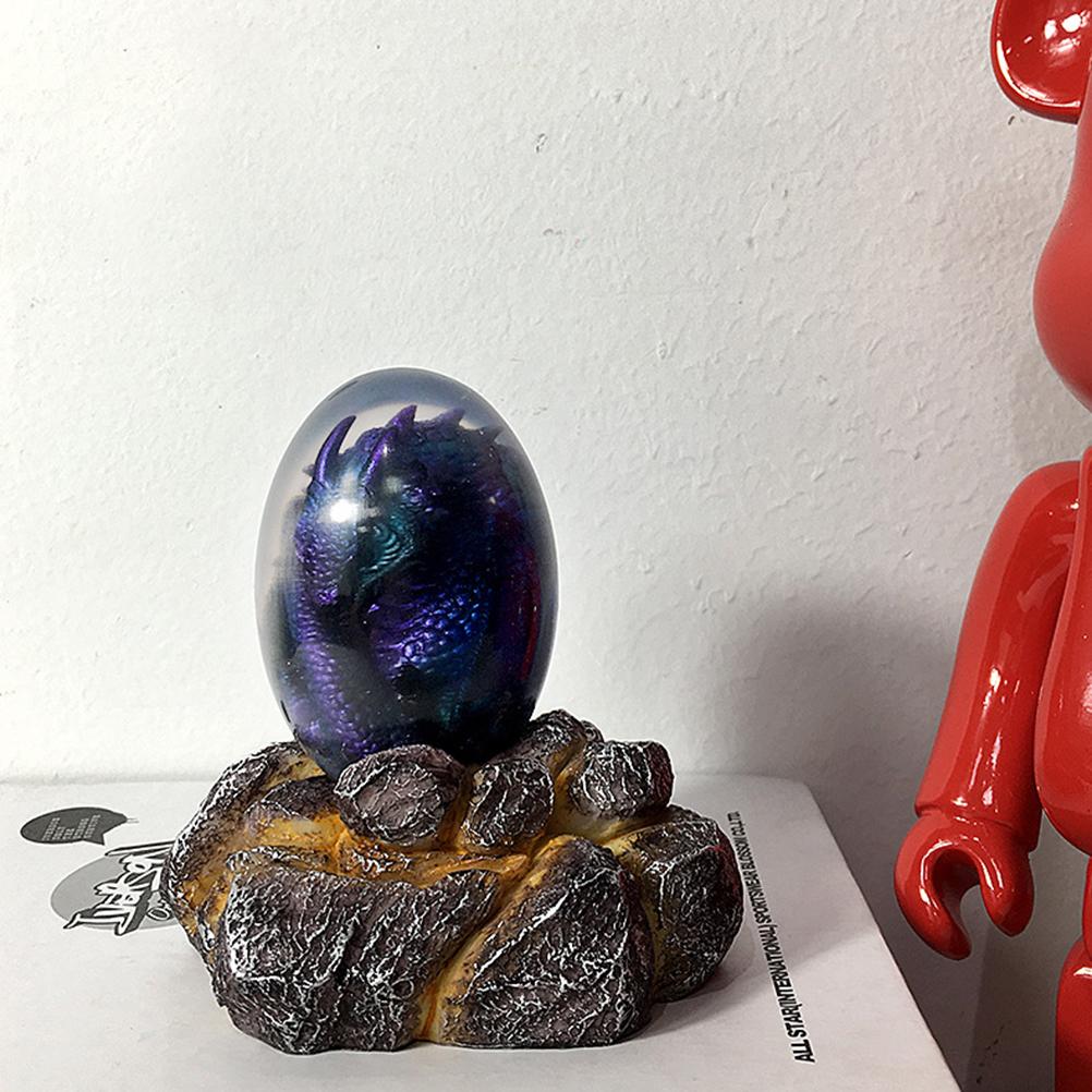Saurs Dragon Eggs Glowing Resin Lava Saurs Egg Home Ornaments Collections and Gifts for Friends