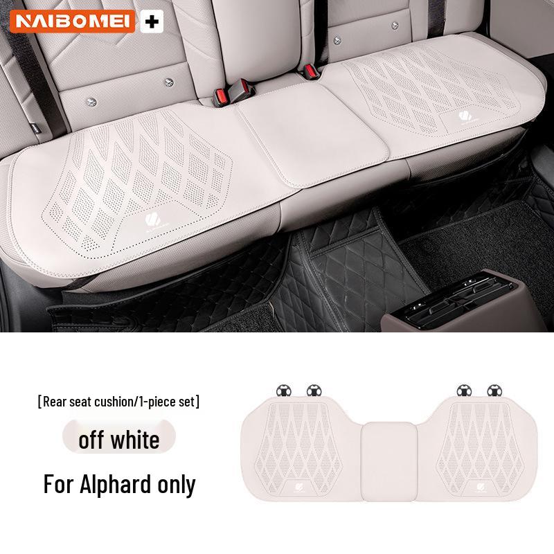 Комплект перфорированных кожаных чехлов на сиденья Toyota Alphard (передние и задние) - 3 шт.