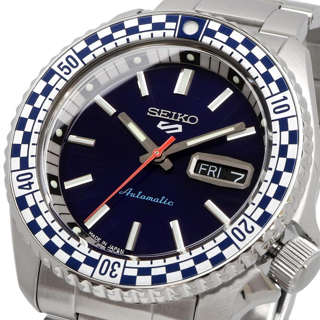 Seiko Автоматические часы серии 5 SPORTS SKX Сделано в Японии 2024 Специальное издание SRPK65 Серебристо-синий циферблат Модель для зарубежного рынка [Seiko] Мужские [Товар]