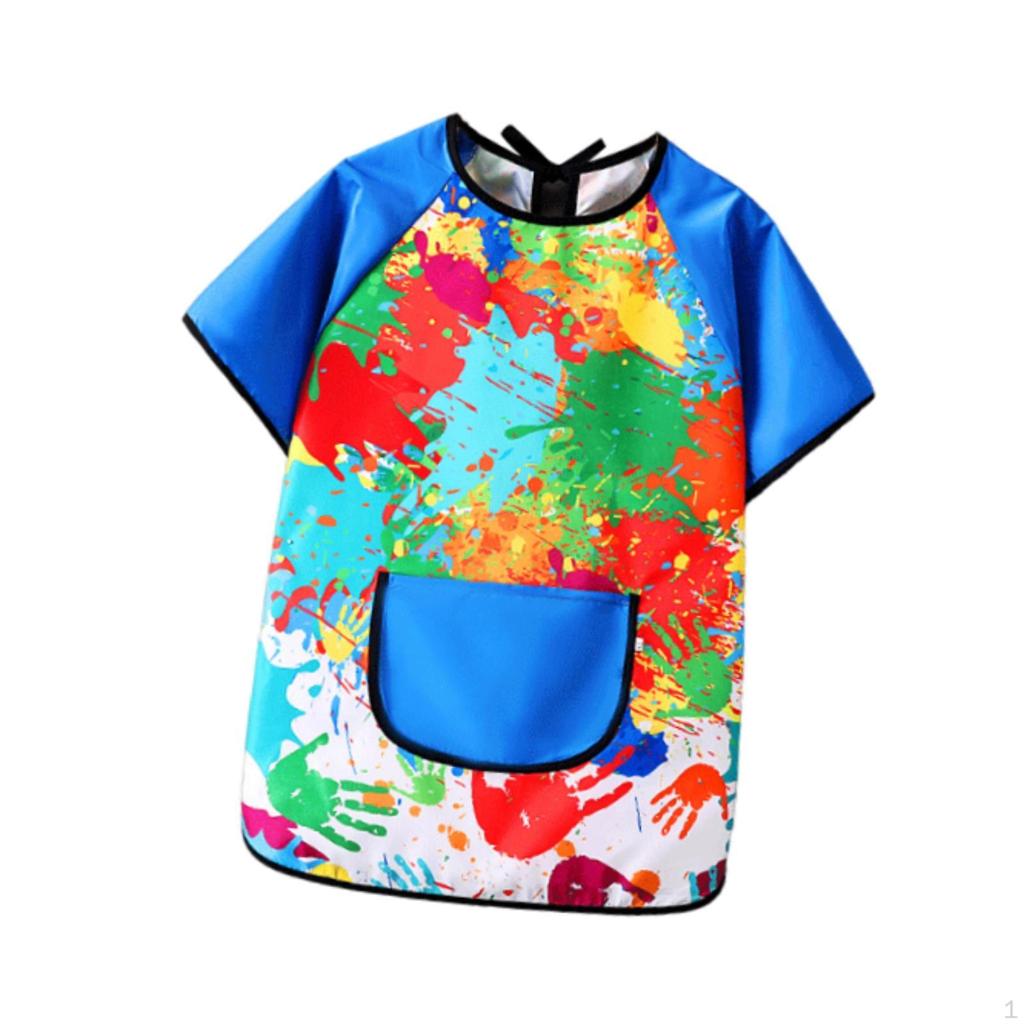 Художественный халат для детей, детский игровой фартук, мягкие практичные нагрудники для кормления детей, живопись