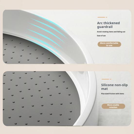 Lazy Susan поворотный органайзер для специй вращающийся на 360 градусов большой емкости нескользящий держатель для хранения