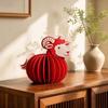Chinese Style New Year Red Ornament Foldable Spring Festival Pendant  Birthday Gifts
