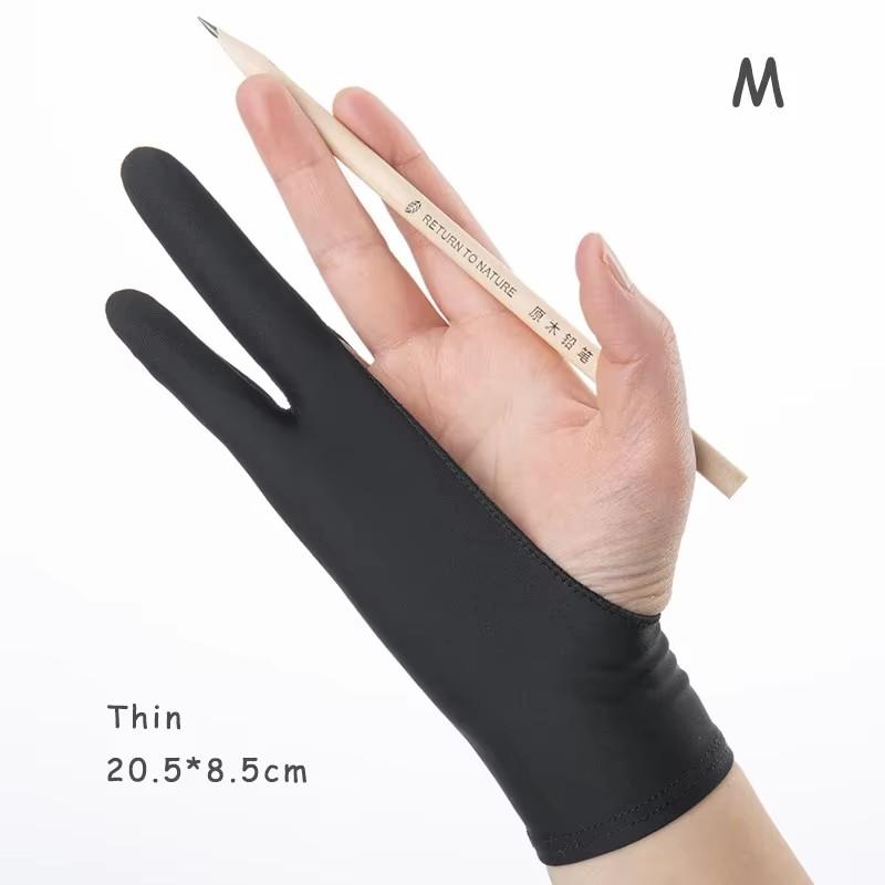 Anti-touch Two-Finger Hand Painting Gloves For Tablet Digital Board Screen Touch Drawing Anti-fouling Oil Painting Art Supplies