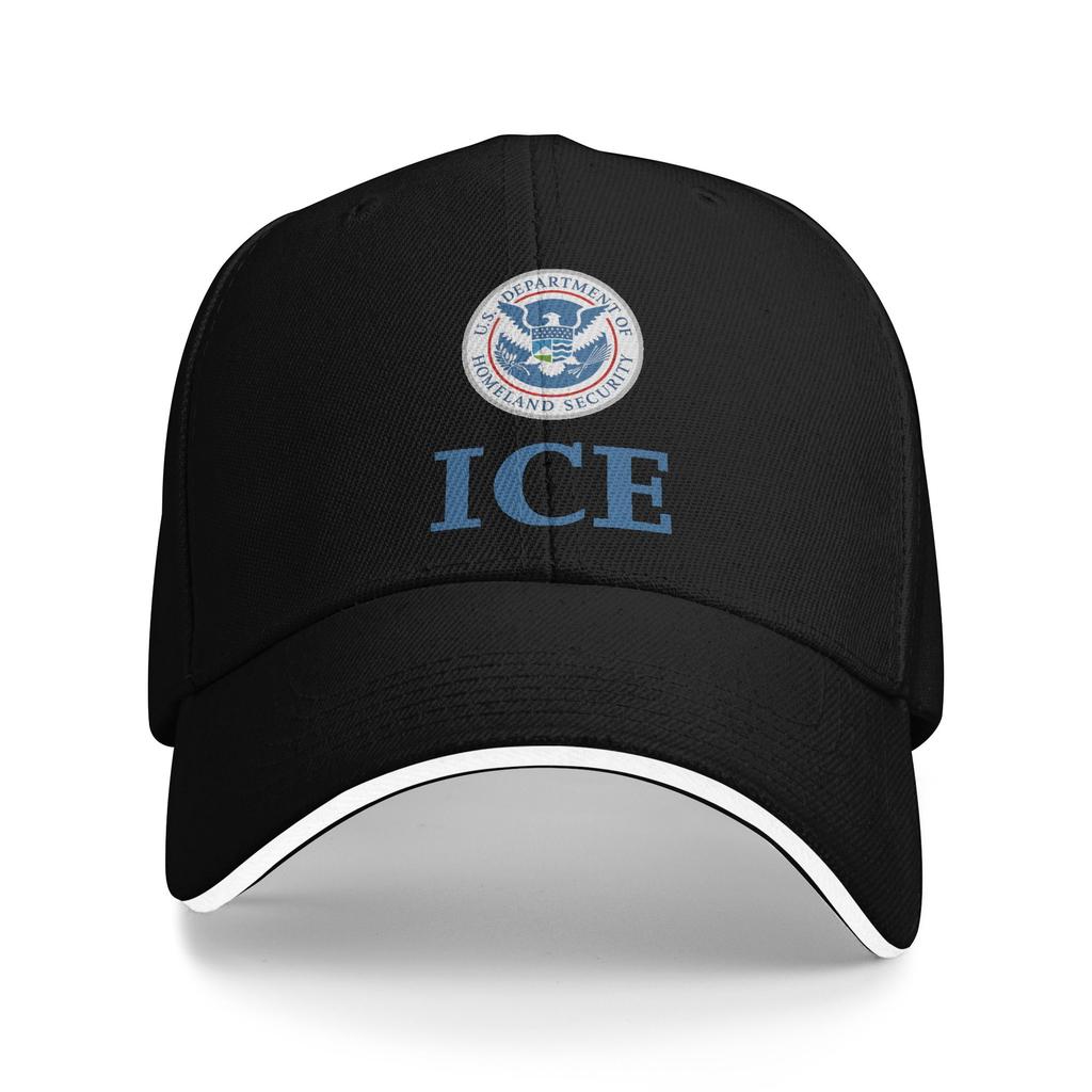 Immigration and Customs Enforcement ICE Sun Baseball Cap Trendy Trucker Hat For UnisexTeens Outdoor Sport Baseball Caps