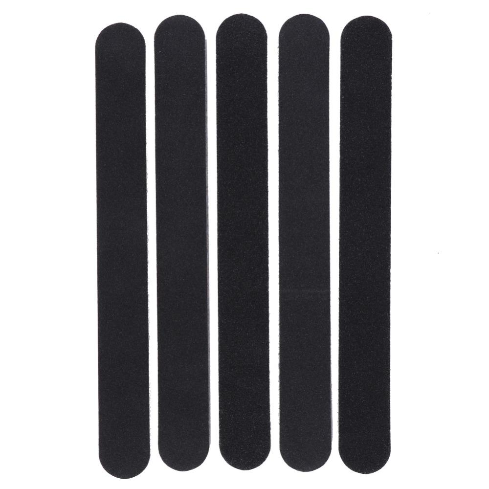 5Pcs EVA, sanding paper Black Sand Nail Buffing Strip False Nail Edge Trimming and Smoothing