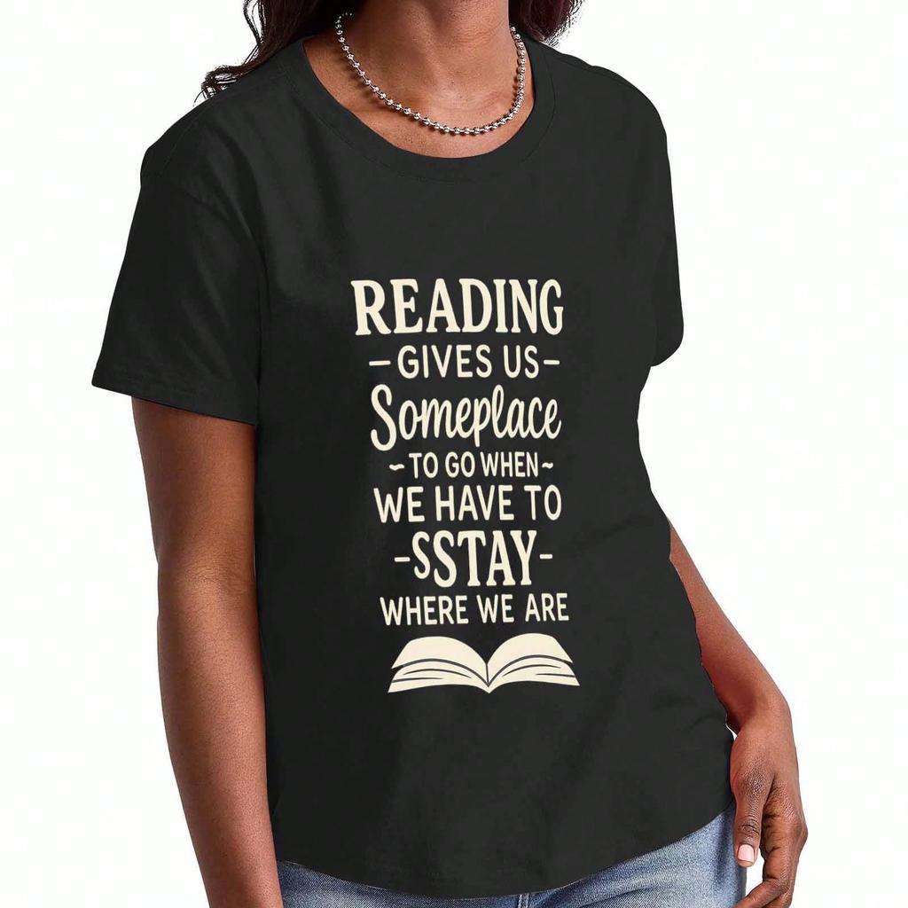 Readers Are Leaders Wounisex's Cotton T Shirt,Premium Cotton Graphic,Durable,Casual Fashion,Book Lover Tee,Library Gift,Reading Enthusiast Shirt,Comfo
