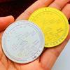 Four Seasons Badaling Great Wall Gold Plated Commemorative Medal Gift Box for Beijing Tourist Attractions Gold Coin 45mm Coin Gift Coin