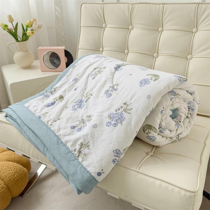 Jumeng Printed Bubble Cotton Summer Quilt