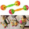 Rattle Double-head Bite Resistant Interactive Bird Toys Parrot Chew Bell Chewing Ball