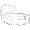 VidaXL Cadre de lit ottoman avec matelas gris foncé 120x200cm tissu 3314163