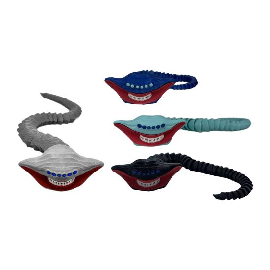 Игрушка Морское Животное, Напечатанная на 3D-принтере, Фигурка Ужасного Морского Существа с Подвижными Суставами, Шарнирная Модель Мифического Океанского Хищника, Декоративное Украшение