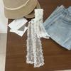 French Lace Floral Bow Belt Long Lace Thin Dress Belt fashion Lace Waistband  Summer Season