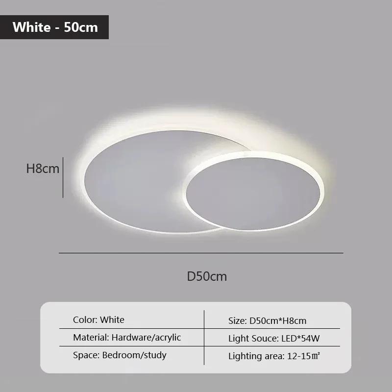 Современный светодиодный белый потолочный светильник для гостиной, спальни, кабинета, кухни, потолочная люстра, украшение для дома, осветительное приспособление
