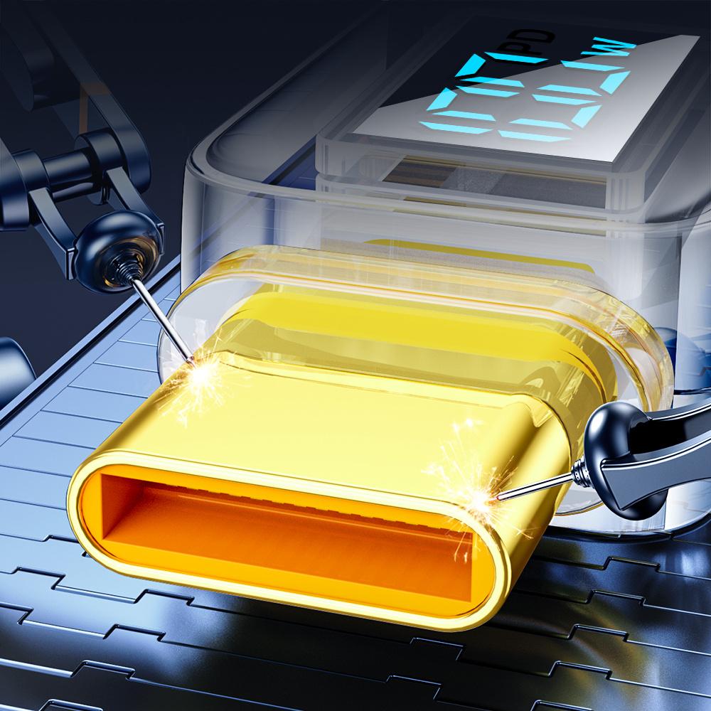 Joyroom 100W USB-C to USB-C Charging Cable with Power Display, 1.2m, Black