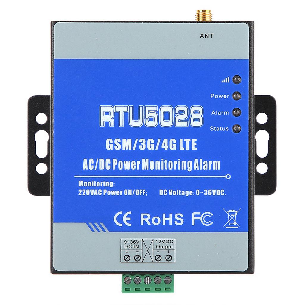 RTU5028 GSM Мониторинг состояния напряжения питания Аварийное оповещение о сбое/восстановлении питания