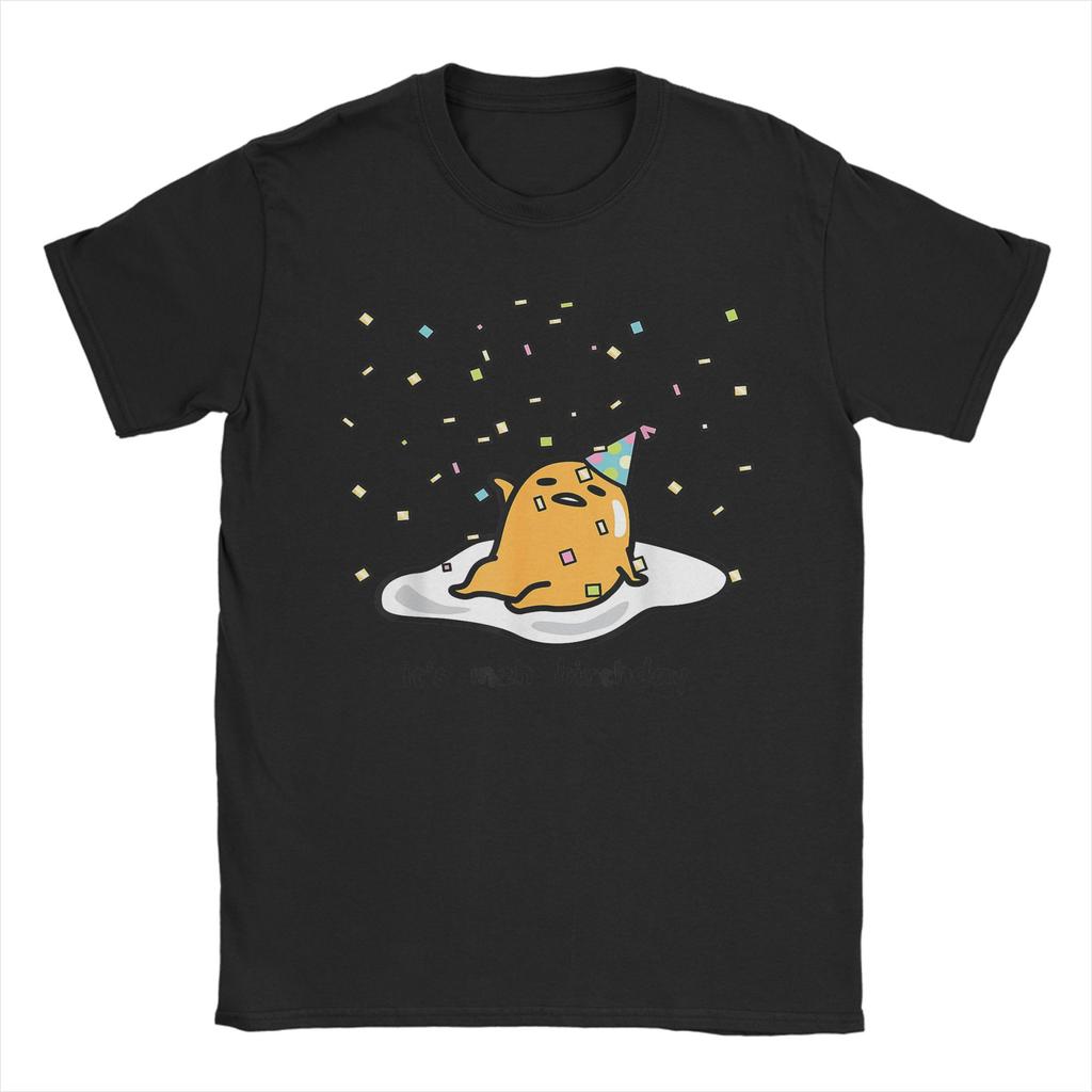 Повседневная футболка Gudetama "Вы заслужили поспать" для мужчин, с круглым вырезом, короткий рукав, хлопковый летний топ