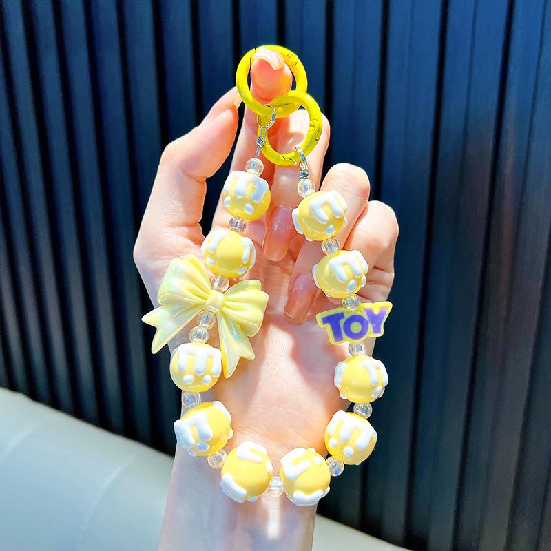 Подвеска для телефона и брелок с бантом из бисера: Подарочные аксессуары для мобильных телефонов, рюкзаков и автомобилей