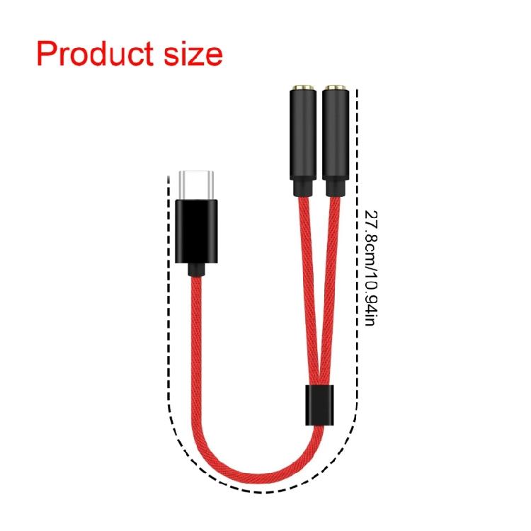 USB Type C на 3,5 мм двойной female адаптер для наушников USB C на звуковой донгл кабель-шнур преобразователи передачи сигнала для Mobi