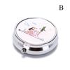 Folding Pill Case Metal Pill Cutter Medicine Pill Box Makeup Storage Container