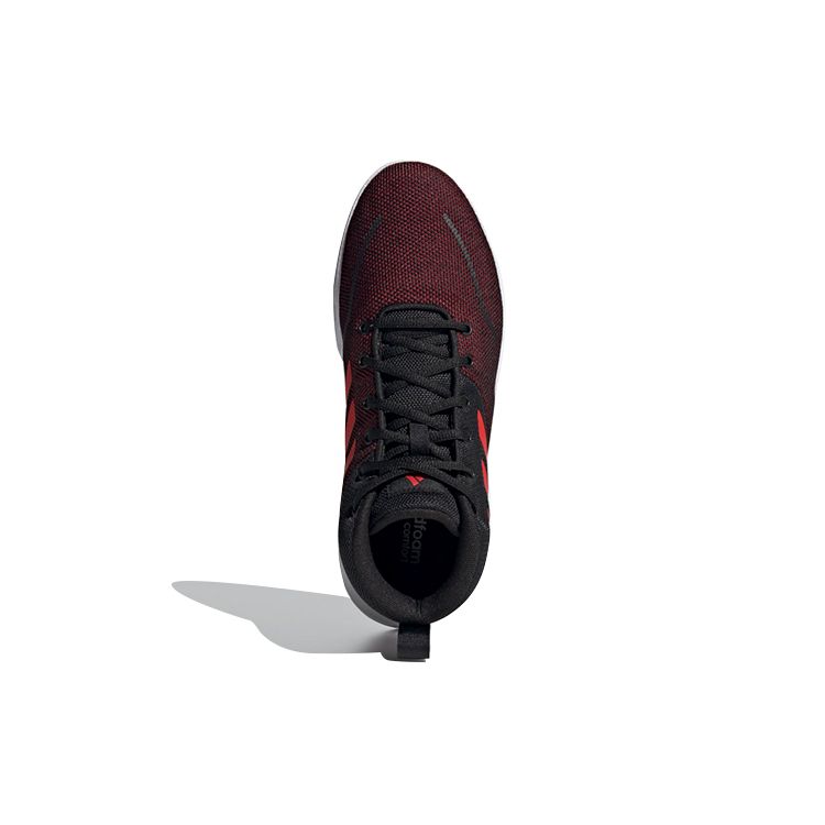 Adidas Own The Game Черные ярко-красные мужские кроссовки Core-Black Cloud-White FY6008