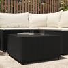 VidaXL Garden Coffee Table Square Black 50x50x30 Cm Woven Resin, Garden Furniture, Coffee Table, Coffee Table 319857