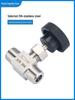 304 Stainless Steel High-Pressure Needle Valve, Male/Female Thread, Shut-off & Flow Control, 1/4 & 1/2 Inch