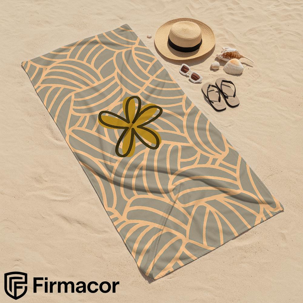 Abstract Line Flower Cartoon Anime Beach Towel Microfiber Quick Dry Super Absorbent Soft Bath Towel for Kids Adults Travel
