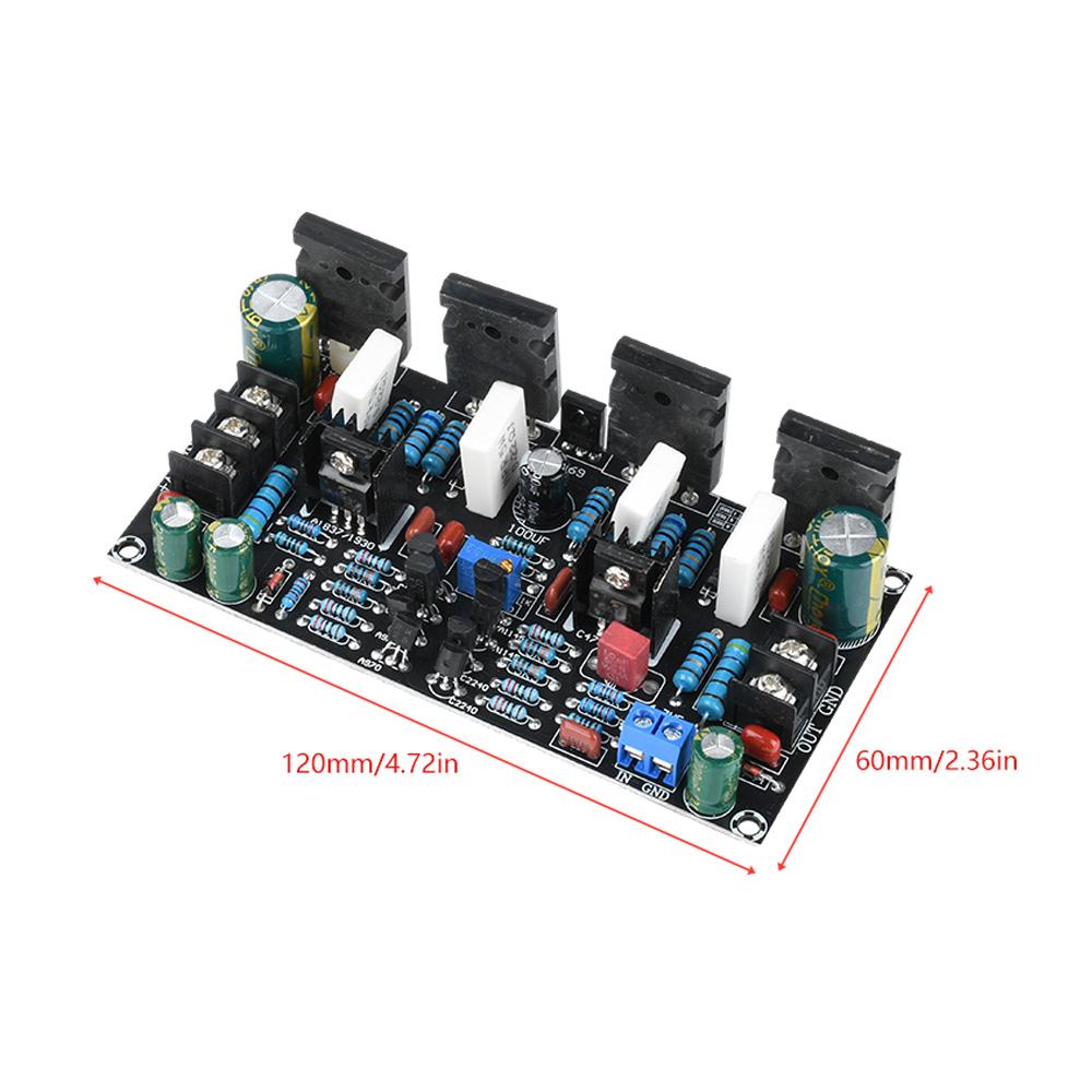 Двухполярный DC ±20V-90V Моно Усилитель мощности 200 Вт на плате с силовыми транзисторами 1943+5200 Модуль усилителя мощности