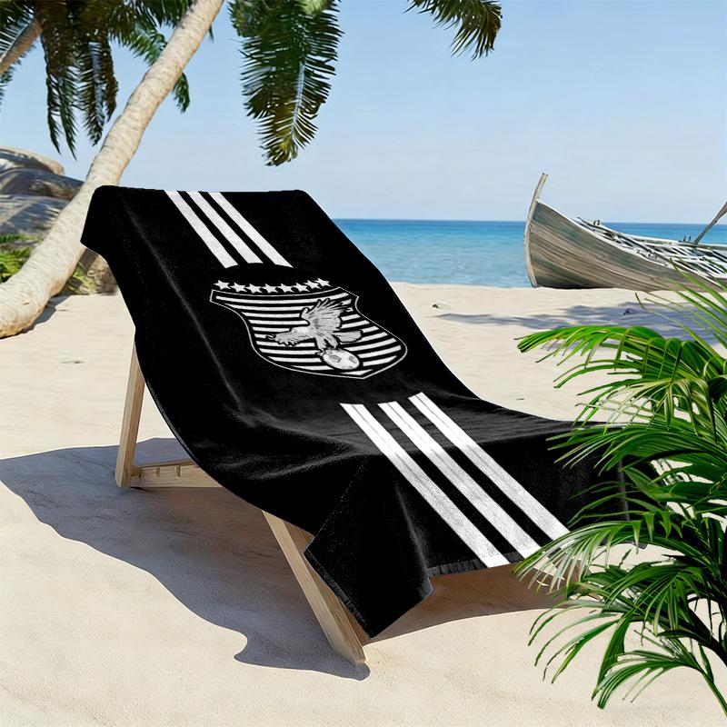 Alkarama SC Print Beach Towel, Large Soft Quick Dry Towel for Beach Camping Swimming
