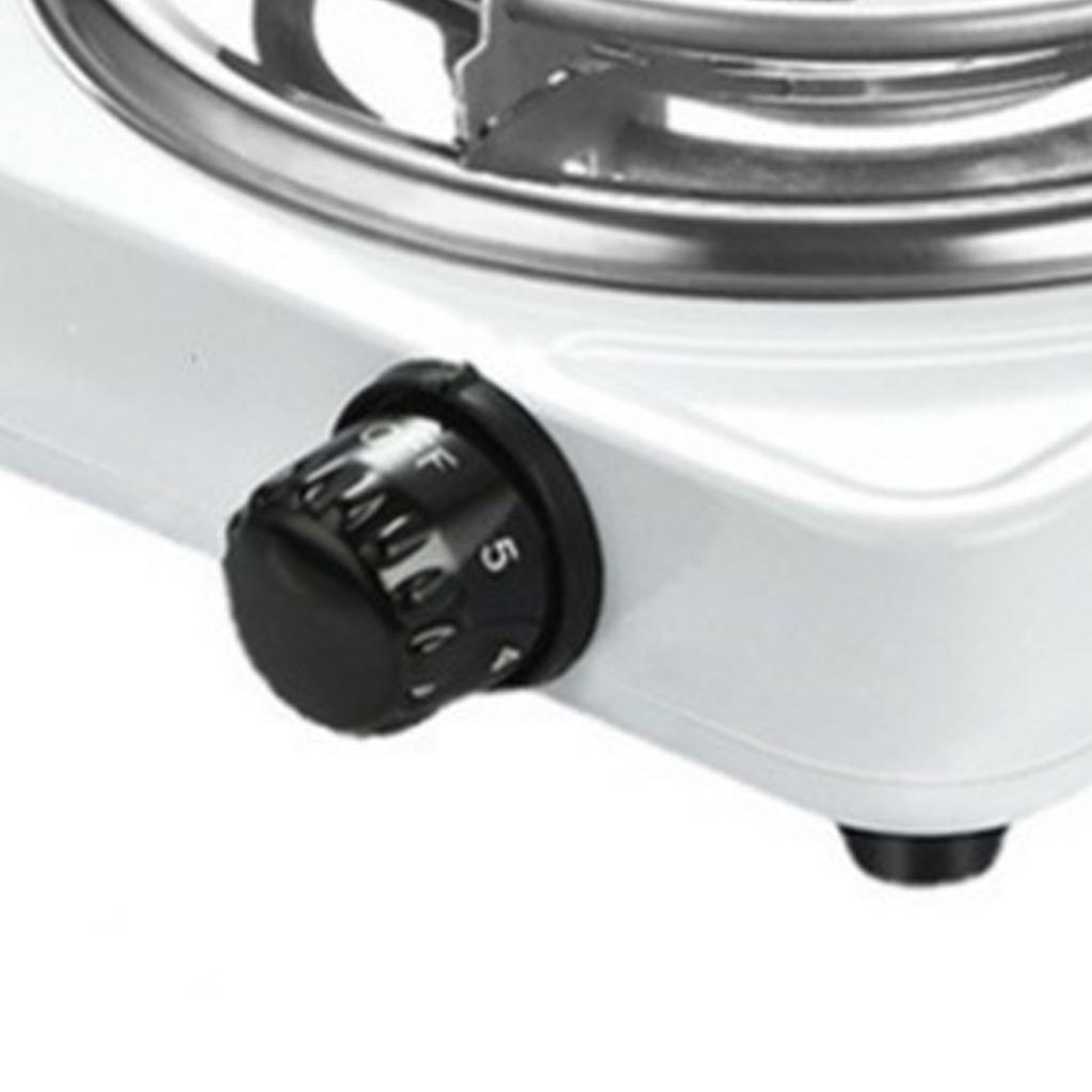 Электрическая одноконфорочная варочная панель 1000 Вт спиральная белая с защитой от перегрева, регулируемая, универсальная, портативная