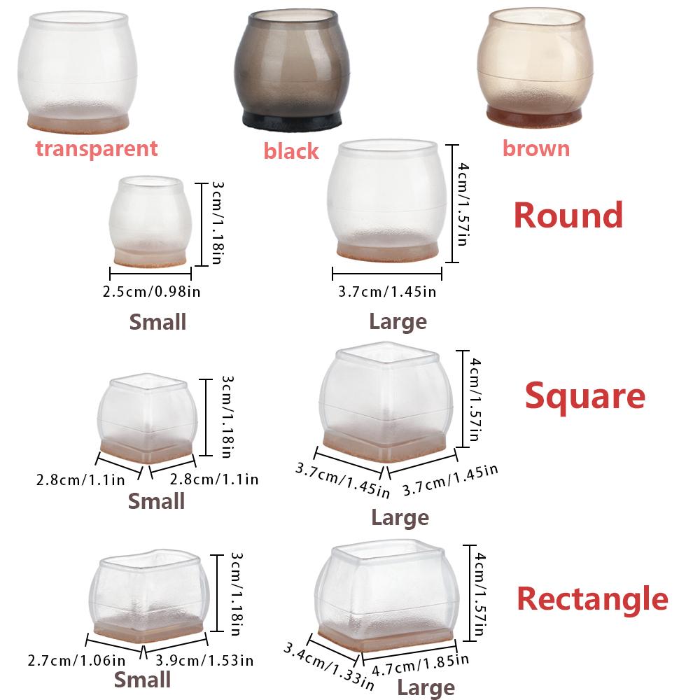 Protector Wear-resistant With Felt Furniture Feet Covers Table Pads Anti-slip Pad Chair Leg Caps