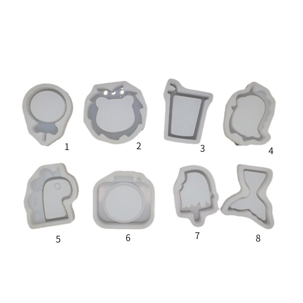 Формы из эпоксидной смолы Медведь Шейкер Зыбучий песок Динозавр Фоторамка Брелок Подвеска Силикон Изготовление украшений Декорации DIY