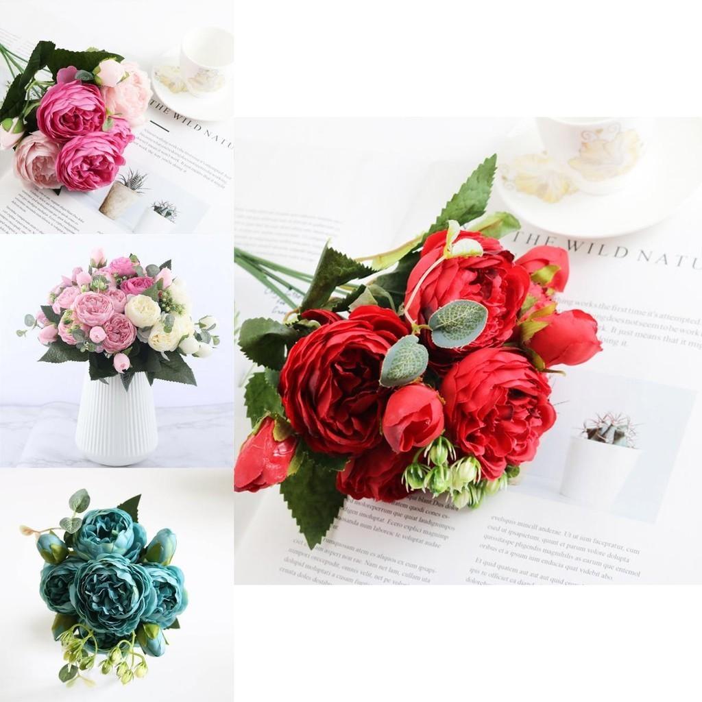 Exquisite 30cm Rose Silk Peony Artificial Flowers Ideal For Elegant Wedding Decor