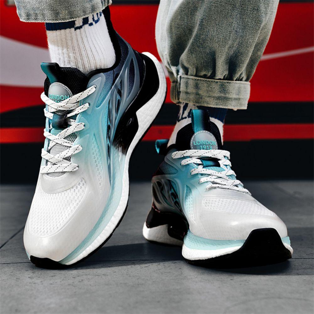 Новые мужские спортивные вулканизированные туфли с дышащей сеткой, модная уличная повседневная обувь высокого качества для бега