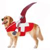 Christmas Pet Clothes Funny Dwarf Horse Riding Dog Dress Windproof Jacket Cute Festive Outfit Dog Cat Costume Gifts