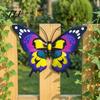Metal Butterfly Wall Art Decor for Garden Yard Patio, Large Iron Fence Hanging Ornaments Sculpture, Outdoor Farmhouse Artistic Decorations