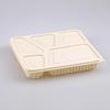 Sai Zhuo 1000ml 5-Compartment Corn Starch Degradable Lunch Boxes