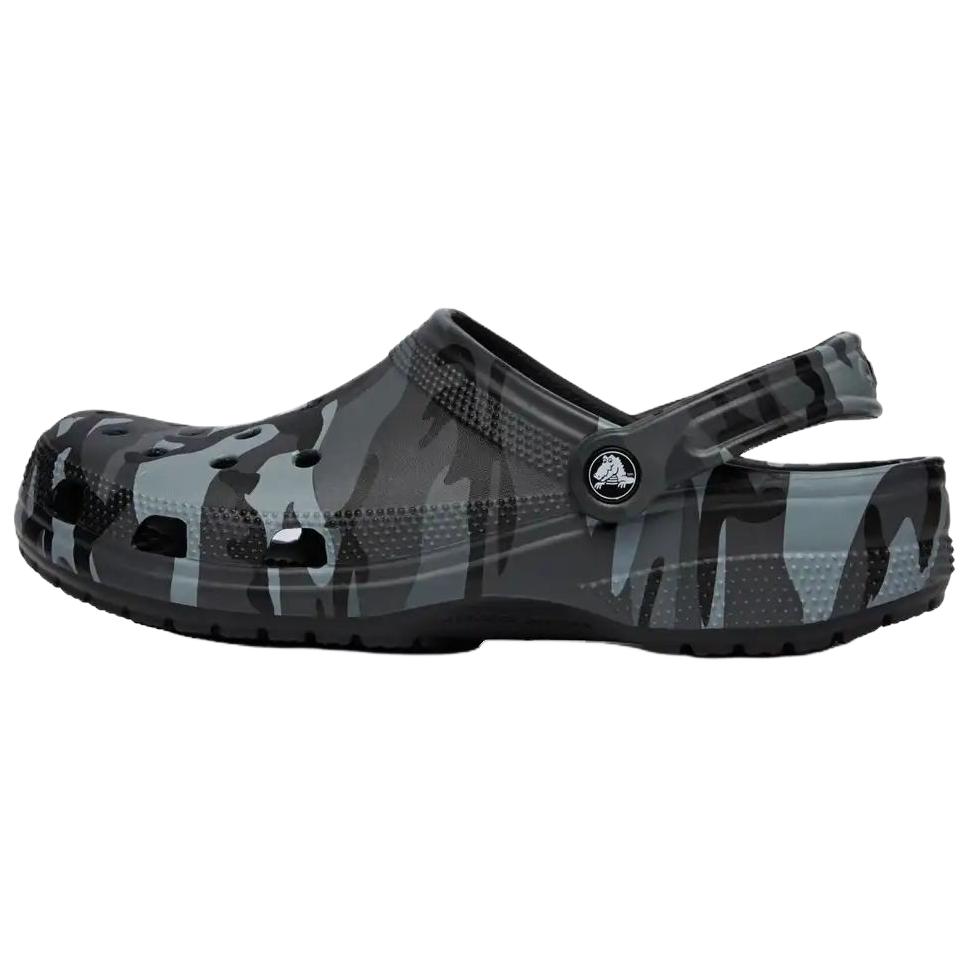 Crocs Классические камуфляжные клоги Клоги Унисекс Черные 211936-0DD