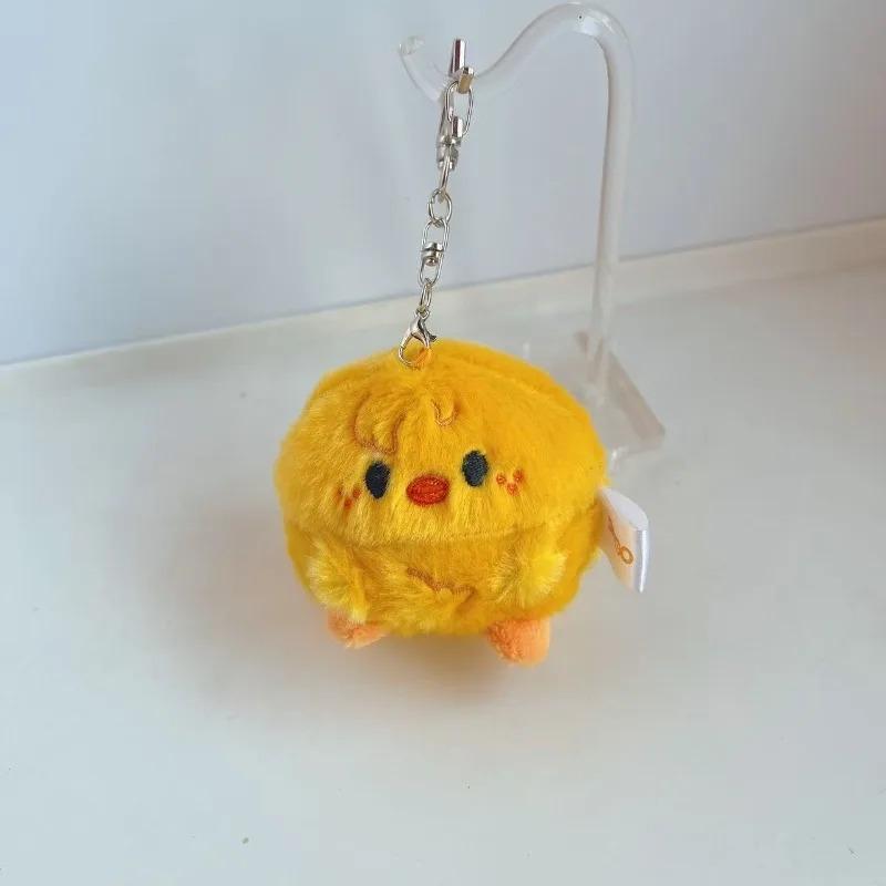 Cartoon plush doll pendant, round Q-shaped cute decoration item, packaging accessory, display piece, figure, gift