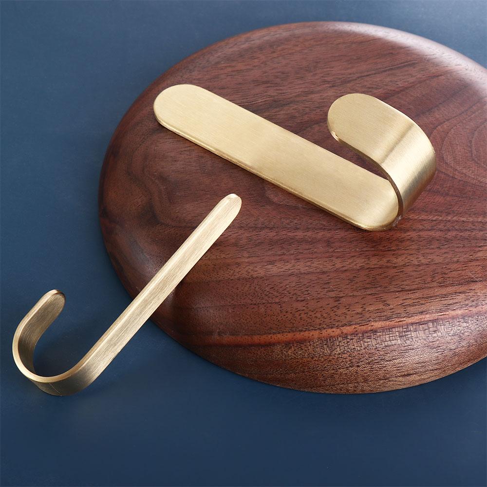 Золотой настенный крючок J-образной формы вешалка для полотенец липкий держатель для ключей для кухни ванной