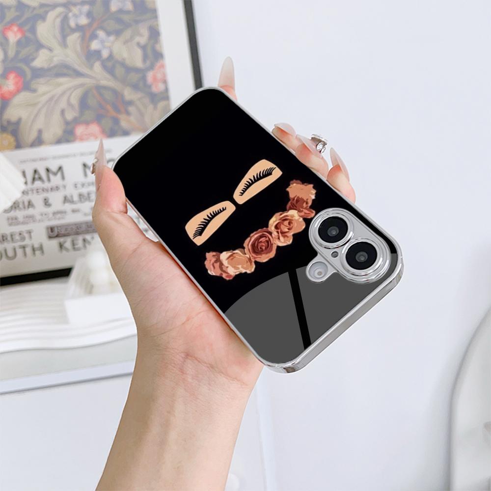 Чехол N202 Oriental Women In Hijab Face для iPhone 16 15 Pro Max 8 Samsung S24 S23 A54 A35 Redmi Note 13 12 Pro с покрытием из закаленного стекла