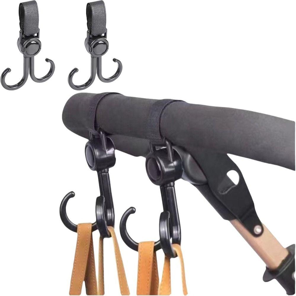 360 Degree Rotating Stroller Hook Double Hook Hanging Hook Electric Bike